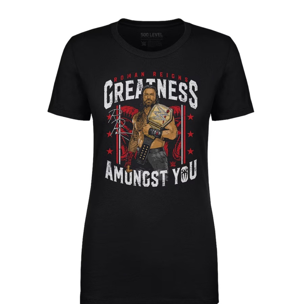 Women’s WWE Roman Reigns  500 Level T Shirt Large New